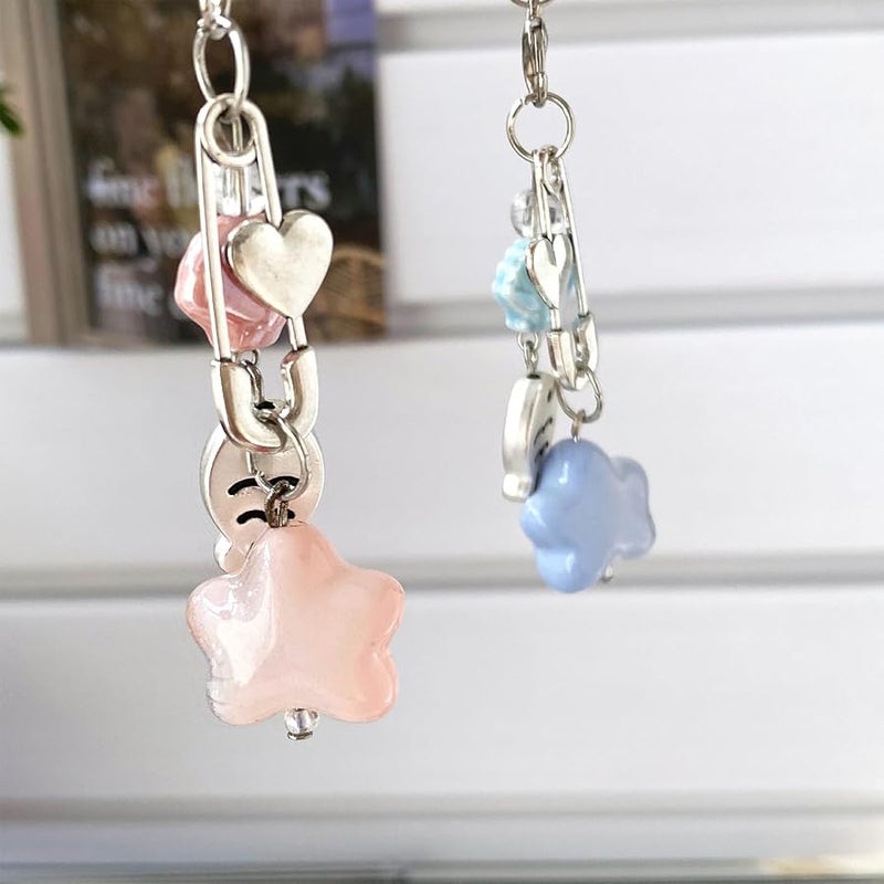 Blue Starfish Shell Phone Charm Stylish Marine Style Phone Accessory for Women - Image 2